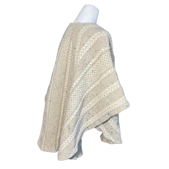 Branigan Weavers Irish Women's Winter Wool Cape Coat Cable Knit Poncho Shawl OS - Picture 6 of 12